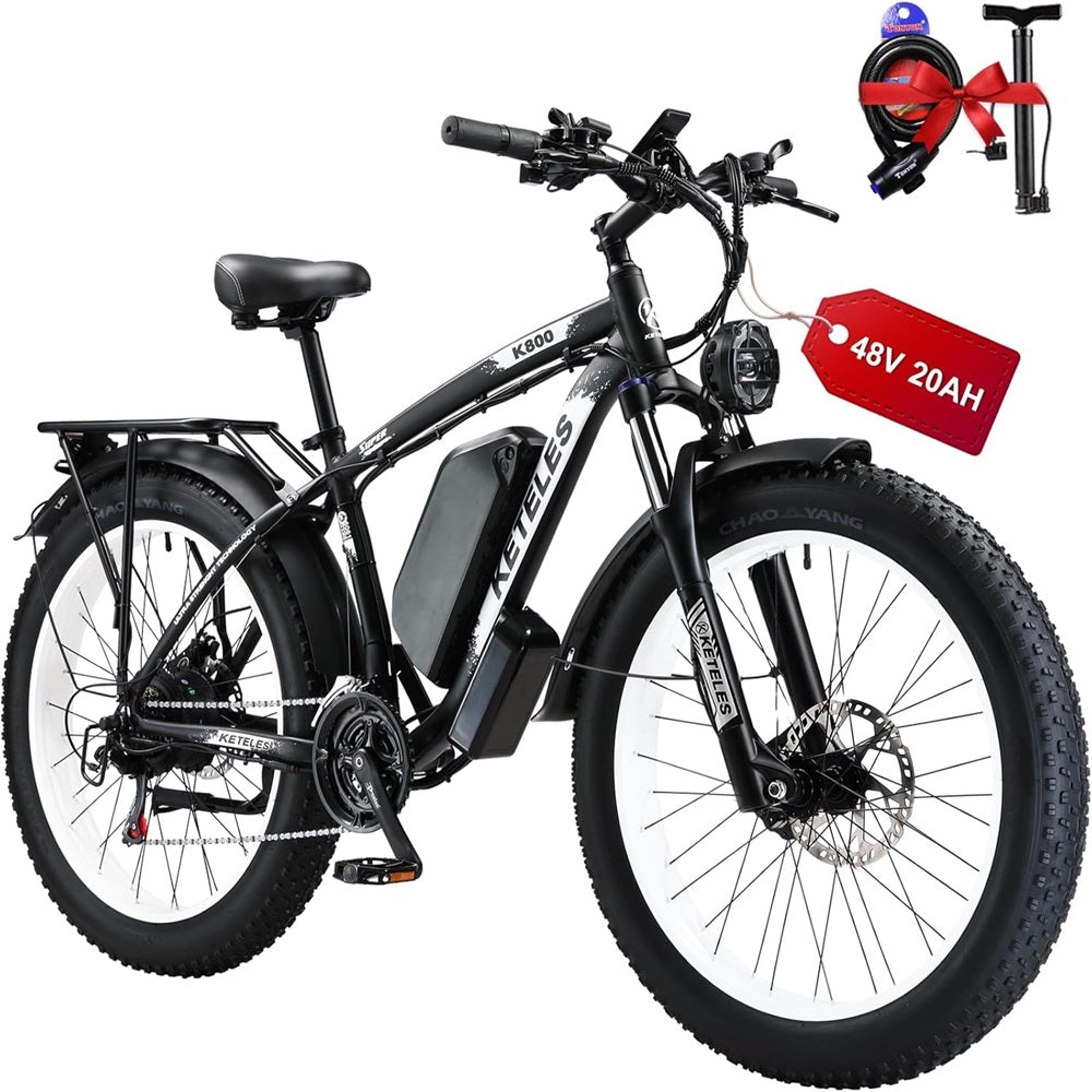 K800 1000W Black White 26inch