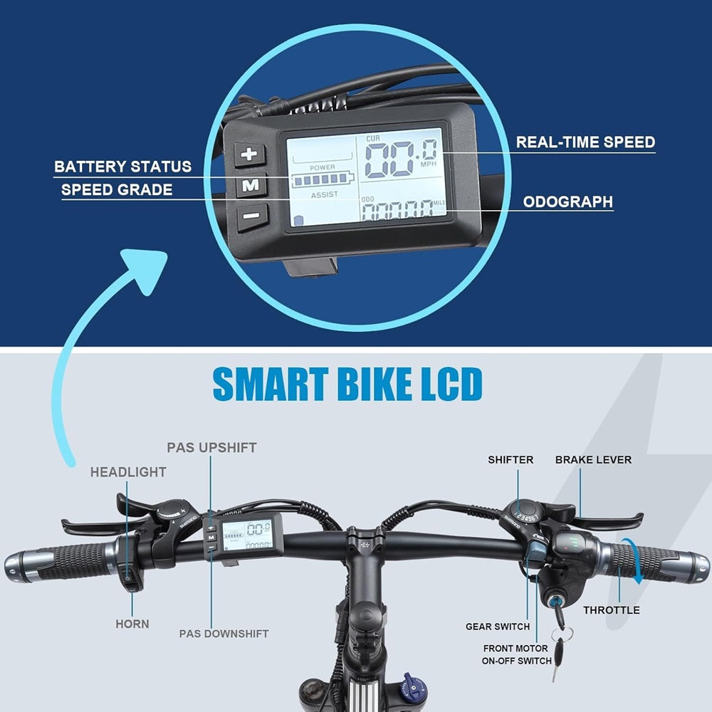 KETELES K820 Display 1000W shimano 21 speed