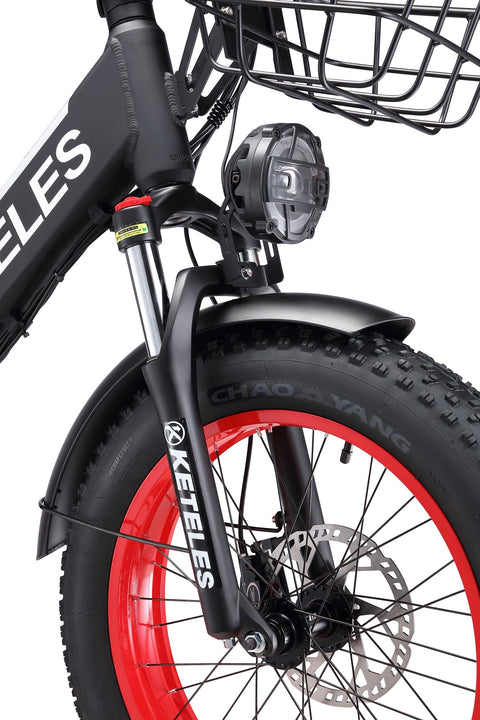 KETELES KS9 Folding Bike 20", 48V/250W Motor, 17.5Ah Battery, Hydraulic Disc Brakes