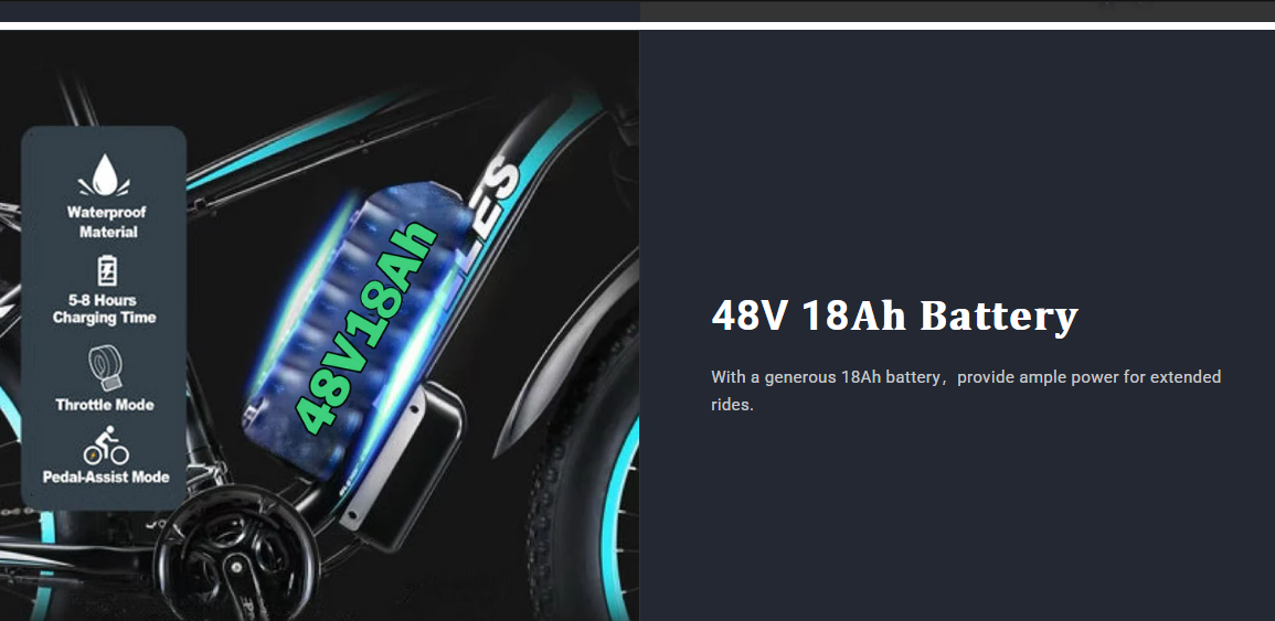 KETELES K820/K800 48V 18AH battery
