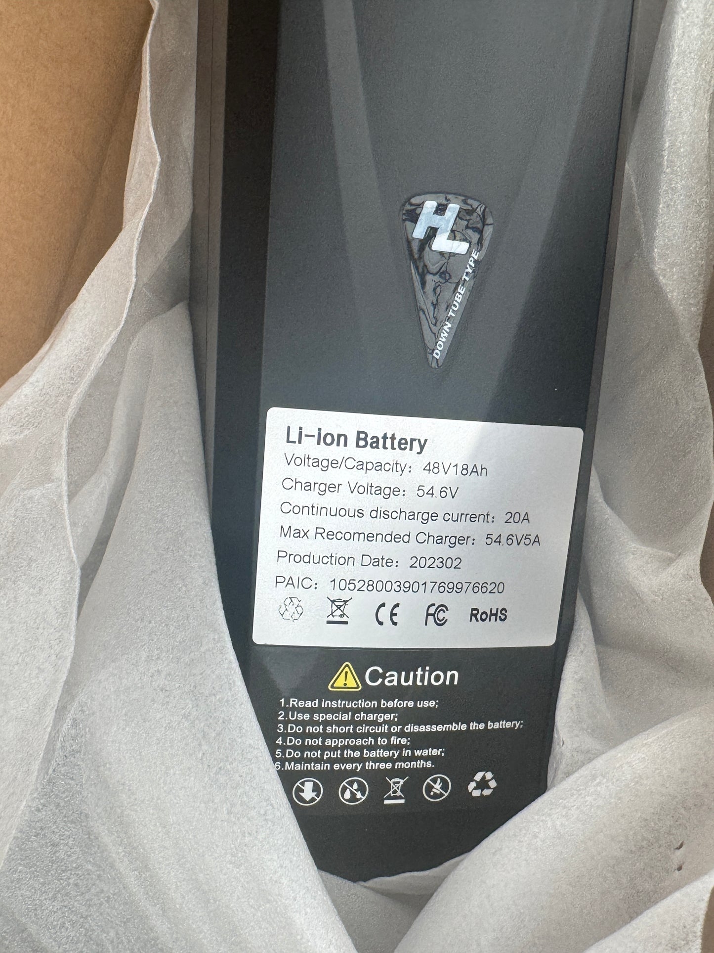 KETELES K820/K800 48V 18AH battery