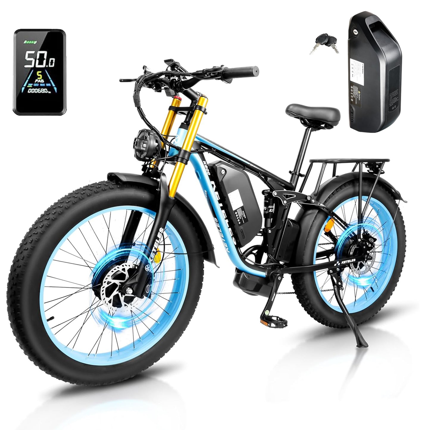 KETELES K800 Pro 2000W Dual Motor Mountain Electric Bike