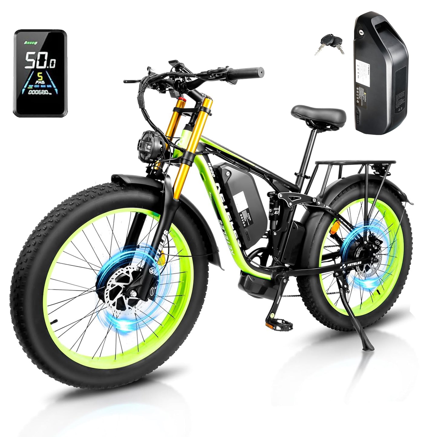 KETELES K800 Pro 2000W Dual Motor Mountain Electric Bike