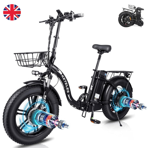 KETELES KF9 2000W  48V 26Ah Hydraulic Disc Brake Folding Electric Bike（UK）