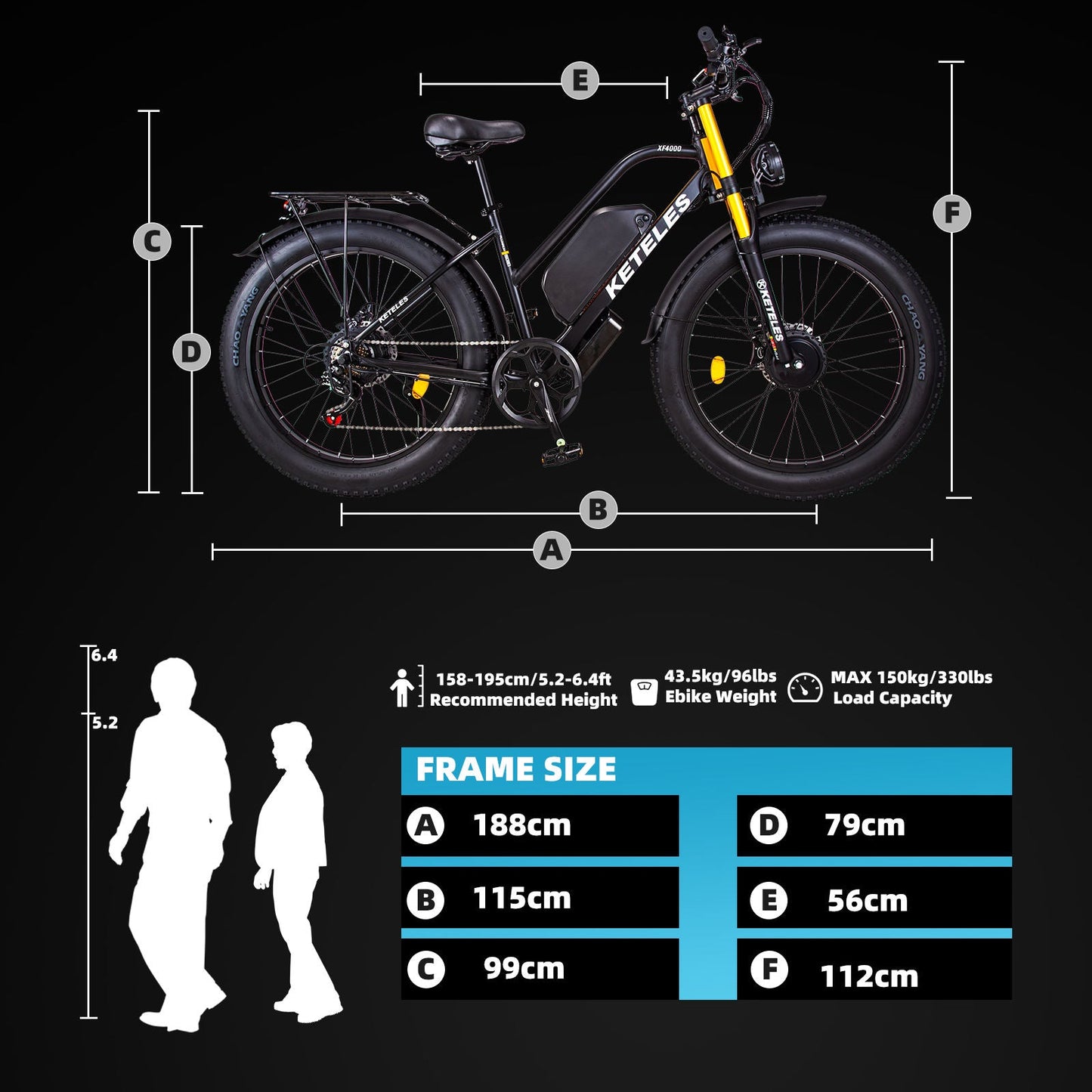 Keteles-XF4000-size